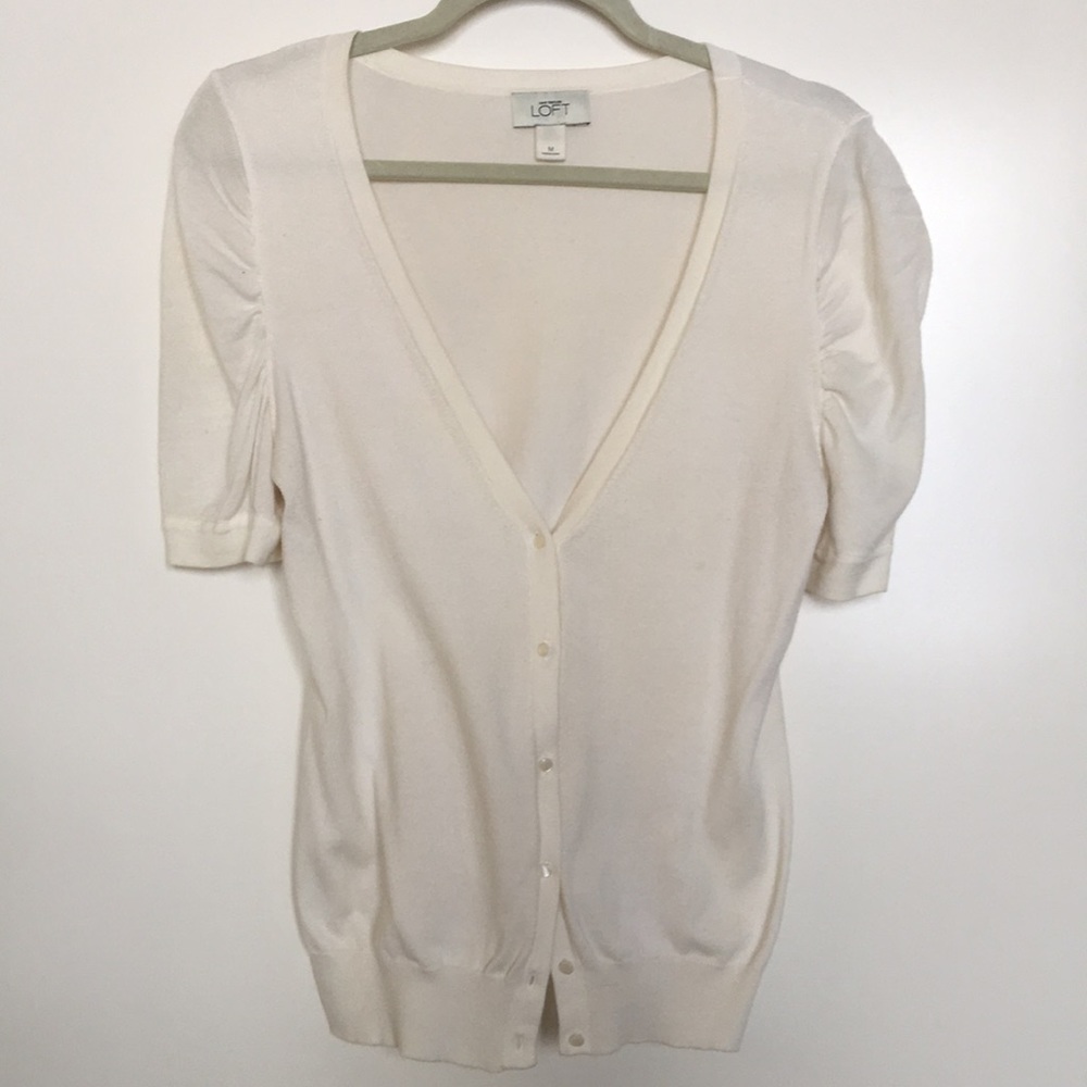 Ann Taylor Loft cap sleeve cardigan